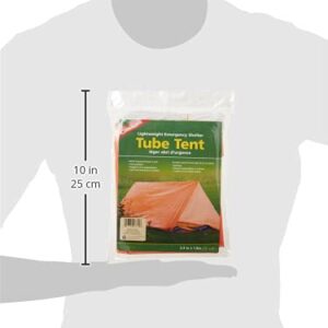 Coghlan's Emergency Tube Tent Orange ,8' x 5' x 2.5'