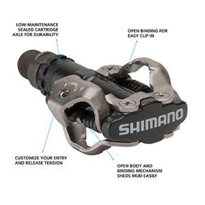 Shimano PD-M520L Clipless Bike Pedals 9/16in for Mountain Bike,Chromoly