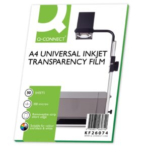 Q CONNECT OHP INKJET FILM UNIVERSAL PK50