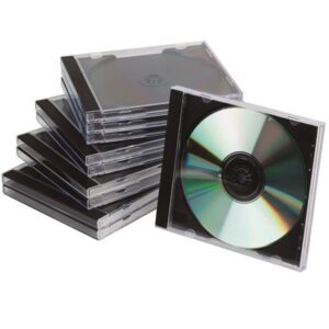 Q Connect KF02209 Cd Jewel Case - Black/Clear (Pack of 10)