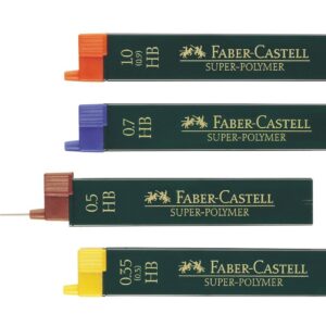 Faber Castell 120501 0.5 mm B Superpolim Leads for Mechanical Pencil (Pack of 12)