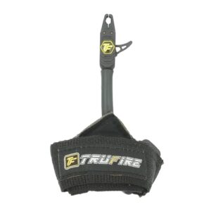 tru-fire patriot archery compound bow release - adjustable black wrist strap