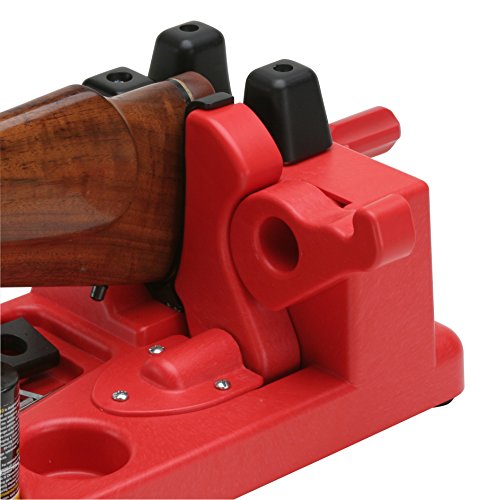 MTM GV30 Gun Vise for Gunsmithing work and Cleaning Kit, Free Standing, 11 Compartments, USA Made, Red