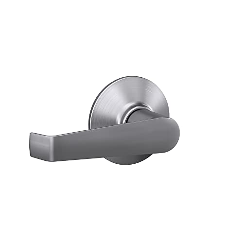 Schlage F10 ELA 626 Elan Door Lever, Hall & Closet Passage Lock, Satin Chrome