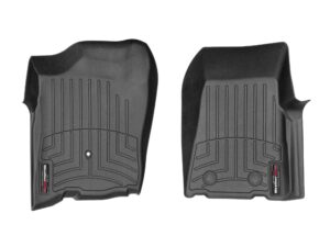 weathertech custom fit floorliners for ford ranger - 1st row (440241), black