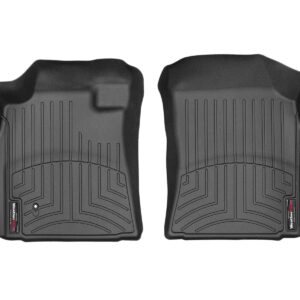 WeatherTech Custom Fit FloorLiners for Toyota Tundra, Sequoia - 1st Row (440441), Black