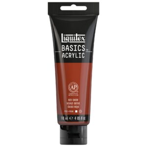 liquitex basics acrylic paint, 118ml (4-oz) tube, red oxide