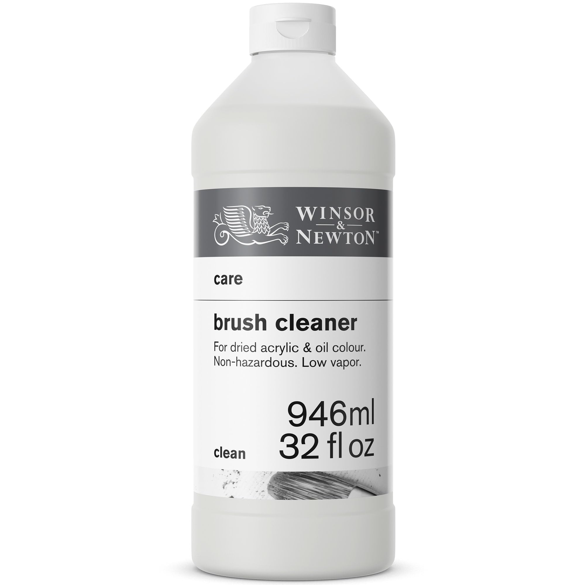 Winsor & Newton Brush Cleaner & Restorer, 32.0-oz Bottle