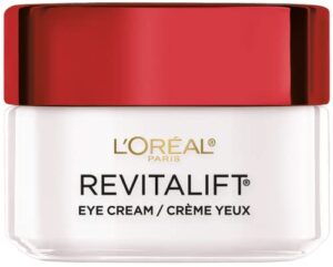 l'oreal paris skincare revitalift anti-wrinkle and firming eye cream with pro retinol, treatment to reduce dark circles, fragrance free, 0.5 oz.