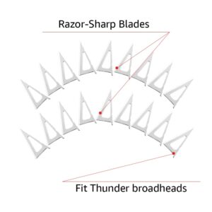 New Archery Products NAP Thunderhead Replacement Blades 125 Grain 18-Pack, Multi, One Size, (NAP-60-115)