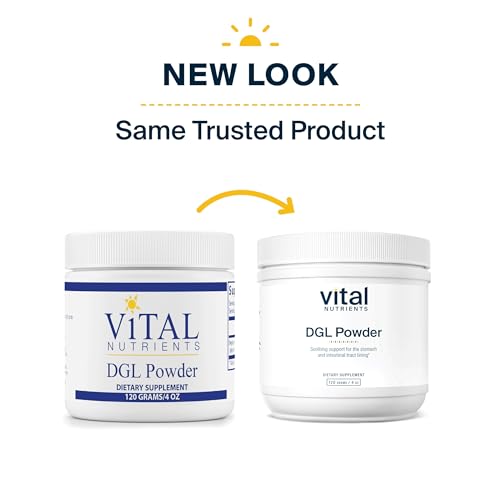 Vital Nutrients DGL Powder | Vegan Supplement | DGL Licorice Root Extract to Support Healthy Stomach Lining and Digestive Tract* | Gluten, Dairy and Soy Free | Non-GMO | 120 Grams