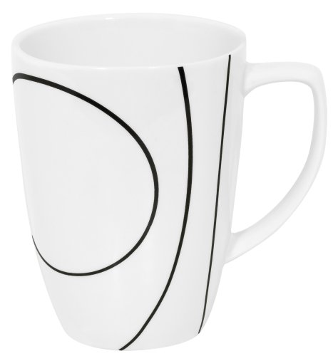 Corelle Square 12-Ounce Mug, Simple Lines