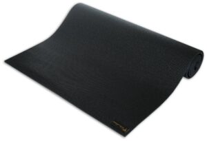 black extra thick yoga and pilates mat