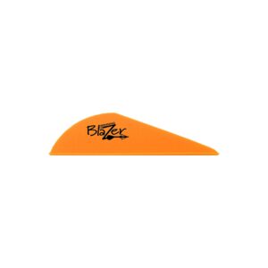 bohning blazer archery vane (100-pack), neon orange, 2 inch