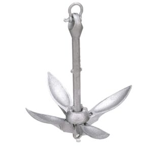 attwood 11964-1 grapnel folding anchor, 3 lb, silver