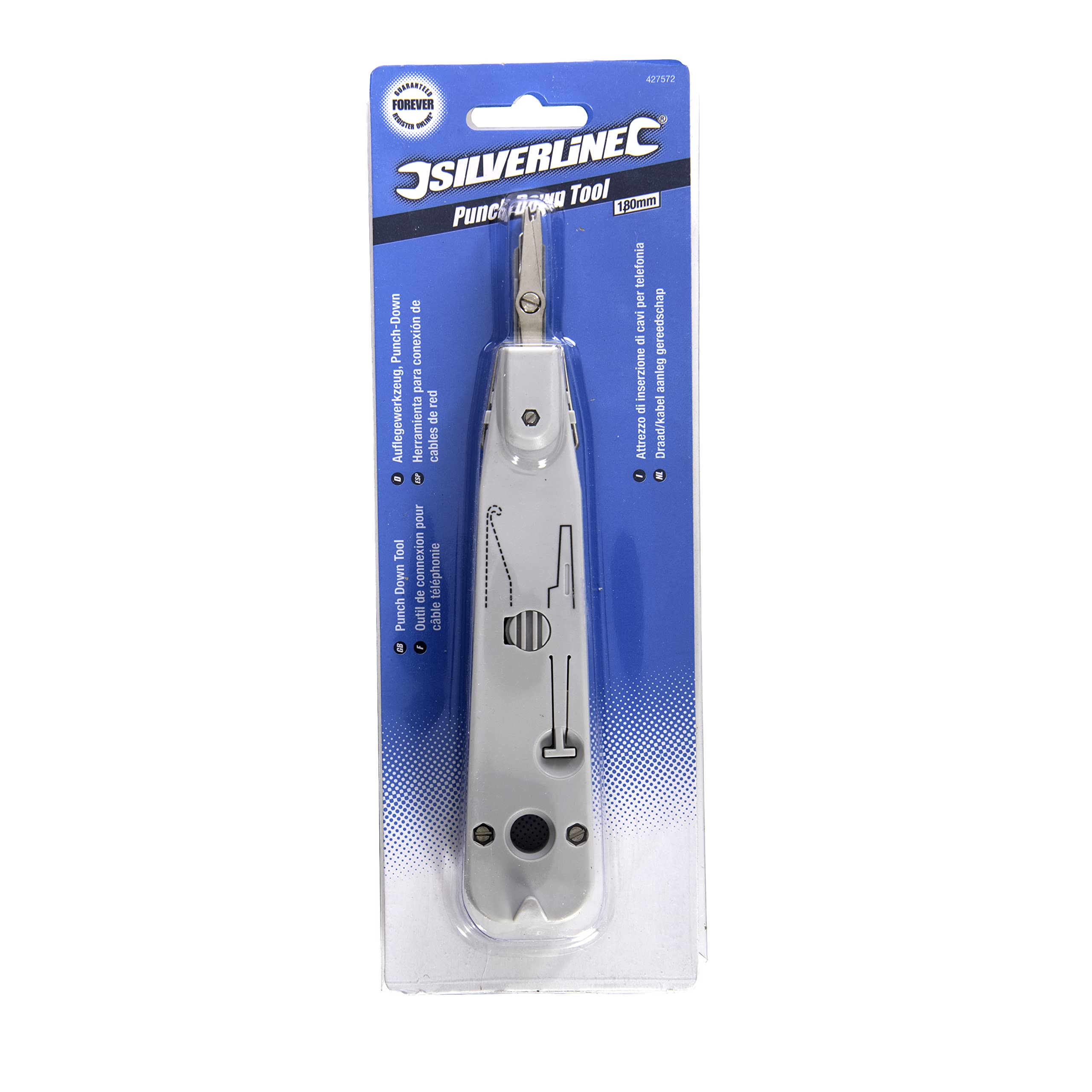 Silverline 427572 Punch Down Tool, 180 mm