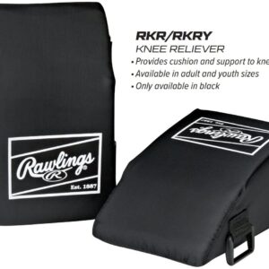 Rawlings | Catcher's Knee Savers | Baseball/Softball | Adult | Black