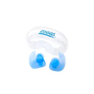 zoggs 300659-400 aqua plugz - hypo-allergenic silicone ear plugsblue