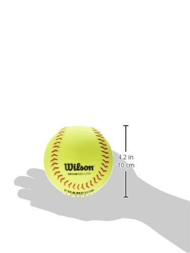 Wilson Sporting Goods A9106 ASA Series Softball (12-Pack), 12-Inch, Optic Yellow (WTA9106BASA-LOW)