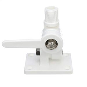 seachoice 4-way nylon antenna ratchet mounting kit, white finish