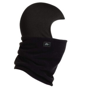 Turtle Fur Shellaclava Premium Micro Fur Fleece Neck Warmer Helmet Liner Winter Balaclava Hood, Black