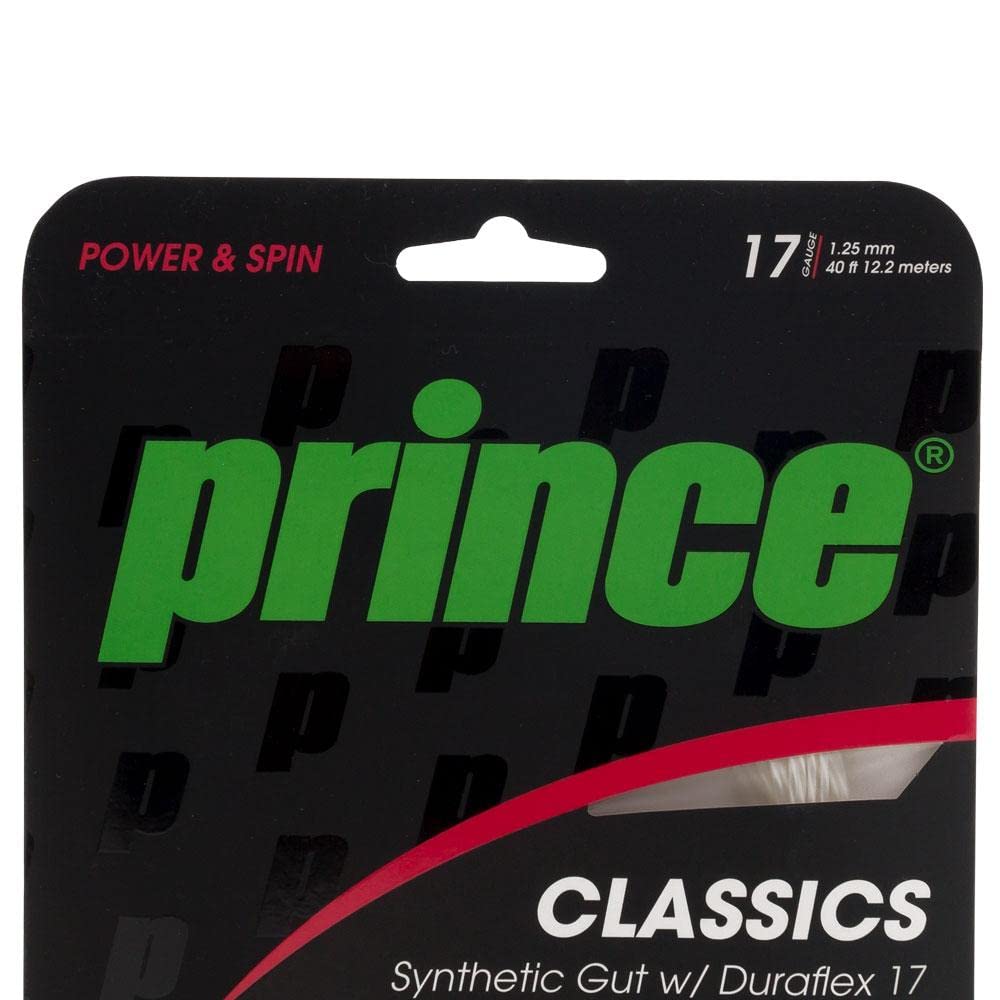 Prince Synthetic Gut with Duraflex 17g White Tennis String