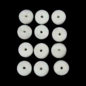 fender white strap button felt washers