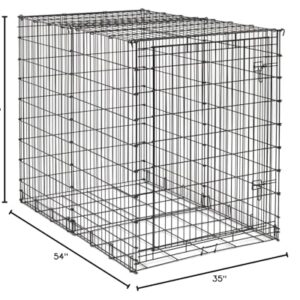 MidWest Homes for Pets 54-By-35-By-45-Inch Single-Door Starter Series Pet Crate