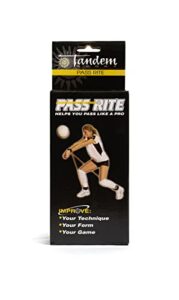 tandem sports pass rite - volleyball passing training equipment - volleyball passing training gear for limiting excessive arm movement - volleyball bump technique training aid for beginners