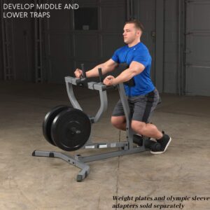 Body-Solid (GSRM40) Adjustable Seated Row Machine for LAT and Back Workouts, Commercial and Home Gym Equipment