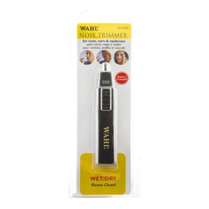 Wahl Professional - Nose Trimmer, Stainless Steel Blade, Works Wet or Dry, Battery Powered for Professional Barbers and Stylists - Model 5560-700