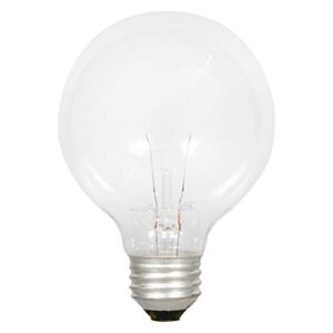 SYLVANIA G25 Incandescent Bulb, Medium Base, 40W, 2850K, Clear Bulbs