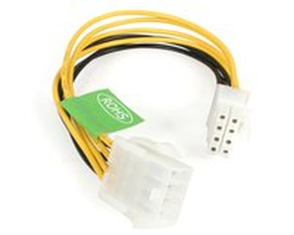 StarTech.com EPS 8 Pin Power Extension Cable - Power extension cable - 8 pin EPS12V (F) to 8 pin EPS12V (M) - 7.9 in - EPS8EXT,Yellow