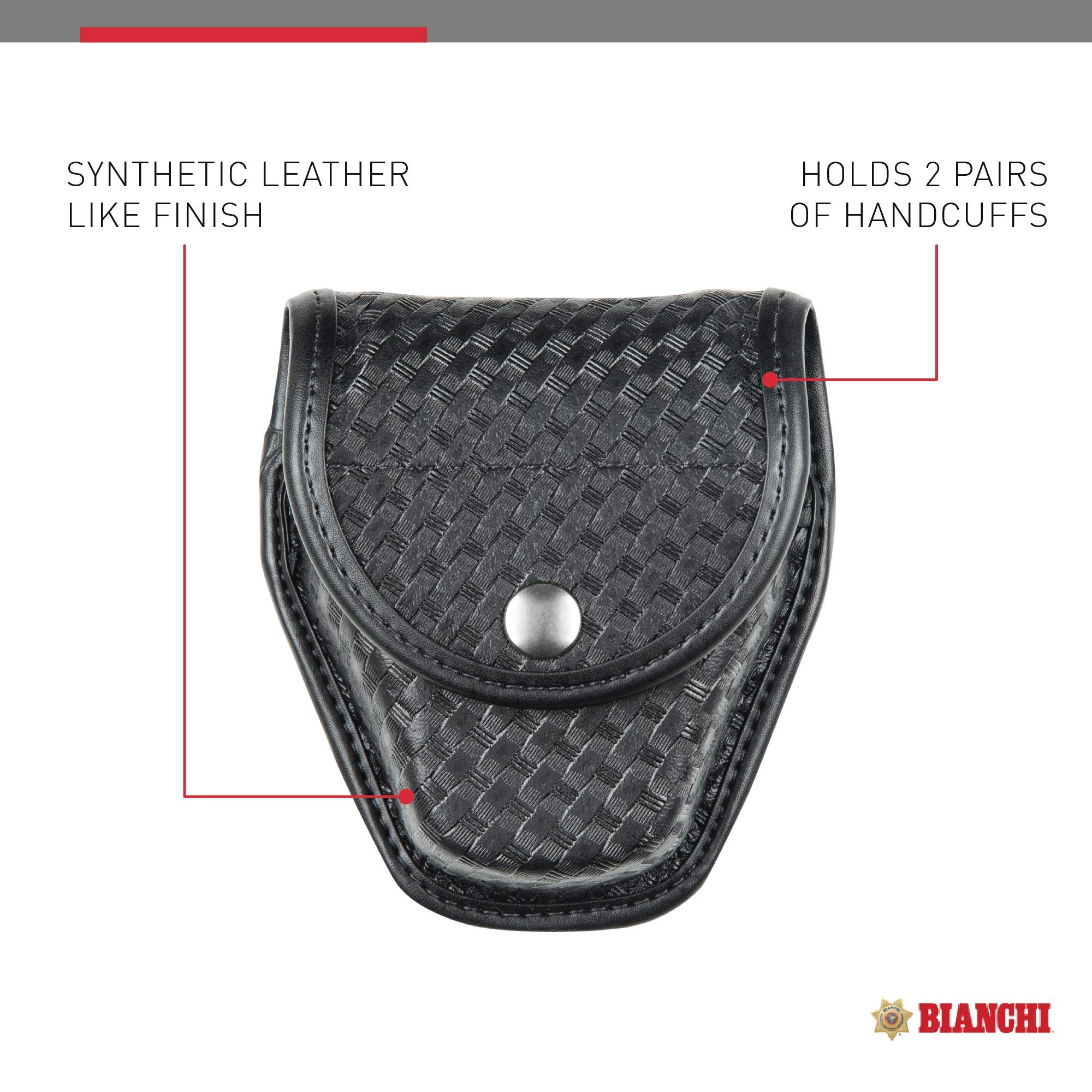 Bianchi 7917 AccuMold Elite Double Handcuff Case for Duty Belt