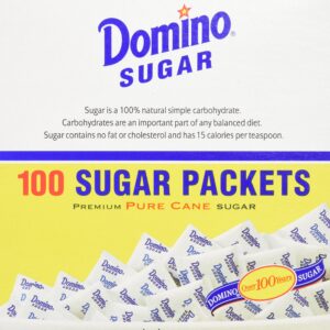 DOMINO SUGAR PACKETS - 100/ 3.54g Packs