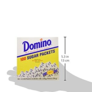 DOMINO SUGAR PACKETS - 100/ 3.54g Packs