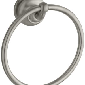 KOHLER K-12165-BN Fairfax Bathroom Towel Ring, Vibrant Brushed Nickel