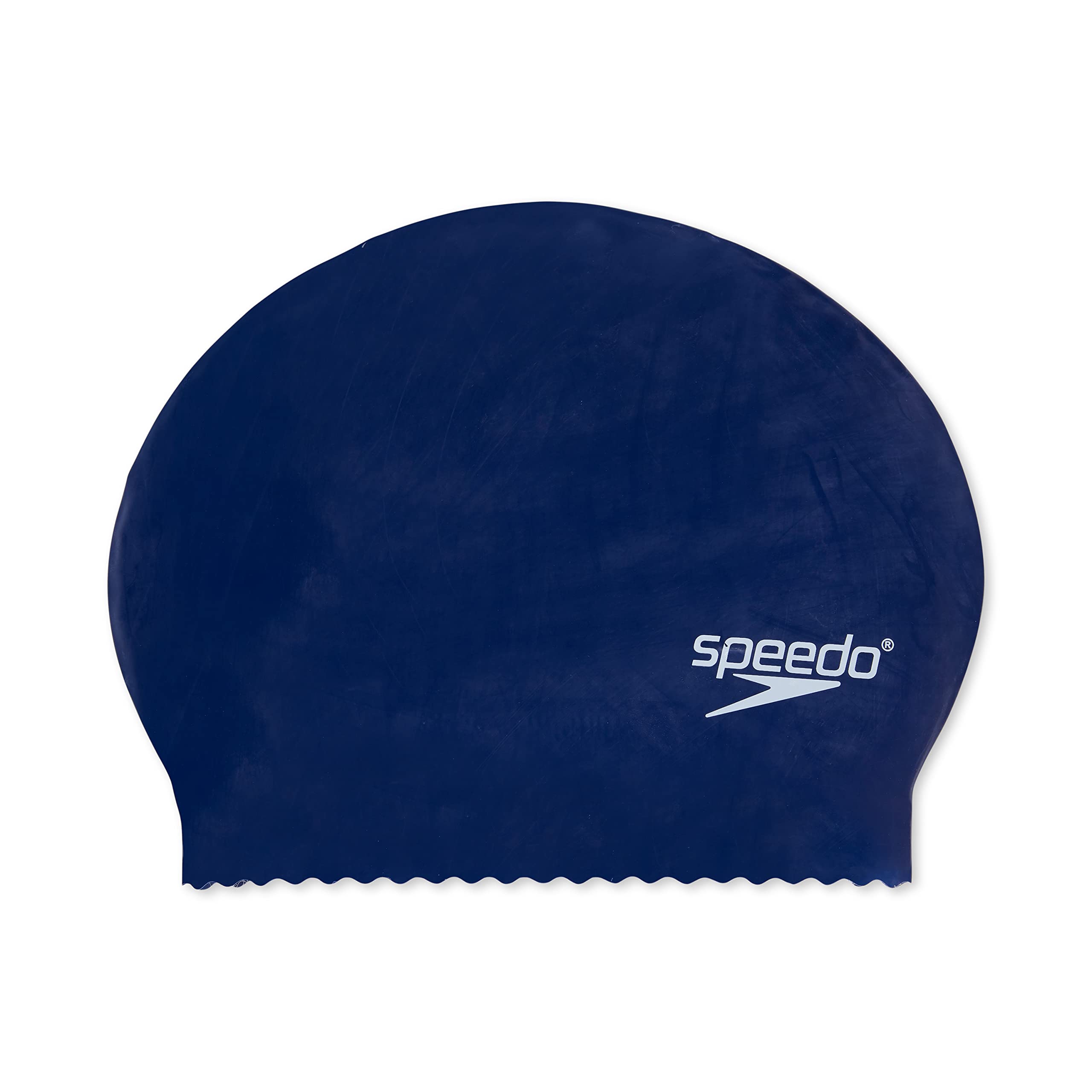 Speedo unisex Speedo Latex Solid Cap, Navy, One Size swim caps, Navy, One Size US