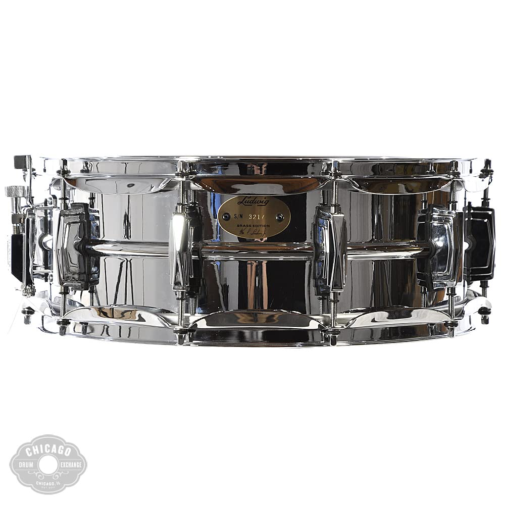 Ludwig LB400B Chrome-Over-Brass Snare Drum - 5 x 14-inch