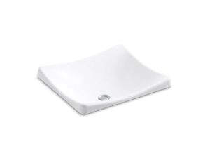 kohler k-2833-0 demilav wading pool bathroom sink, white, 5" to 6"