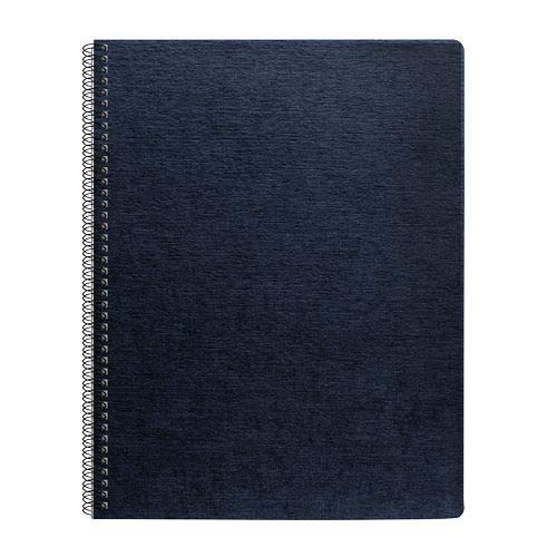 Fellowes Linen Presentation Covers, 11-1/4 Inch x 8-3/4 Inch, Navy, 200 per Pack (52113)