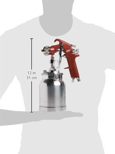 Astro Pneumatic Tool 4008 Spray Gun with Cup - Red Handle 1.8mm Nozzle