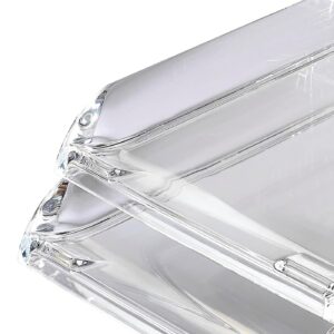 Rexel Nimbus Letter Tray Self-Stacking Acrylic Clear Ref 2101504 by Rexel