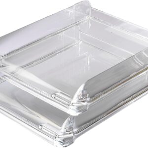 Rexel Nimbus Letter Tray Self-Stacking Acrylic Clear Ref 2101504 by Rexel