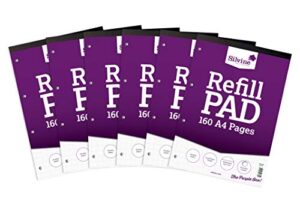 silvine refill pad headbound perforated punched graph 2/10/20mm 75gsm a4 ref a4rpg [pack of 6]