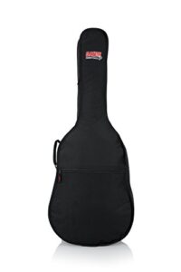 gator cases foam padded gig bag fits acoustic guitars up to 38.5" length (gbe-mini-acou)