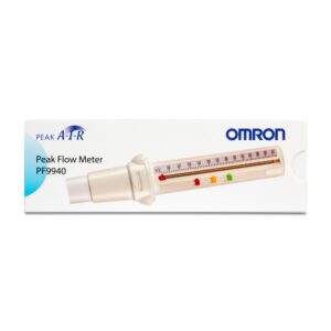 OMRON PeakAir Peak Flow Meter, Measures Changes in Your Lung Air Flow to Assist in the Detection of Asthma Attacks (for Children and Adults)