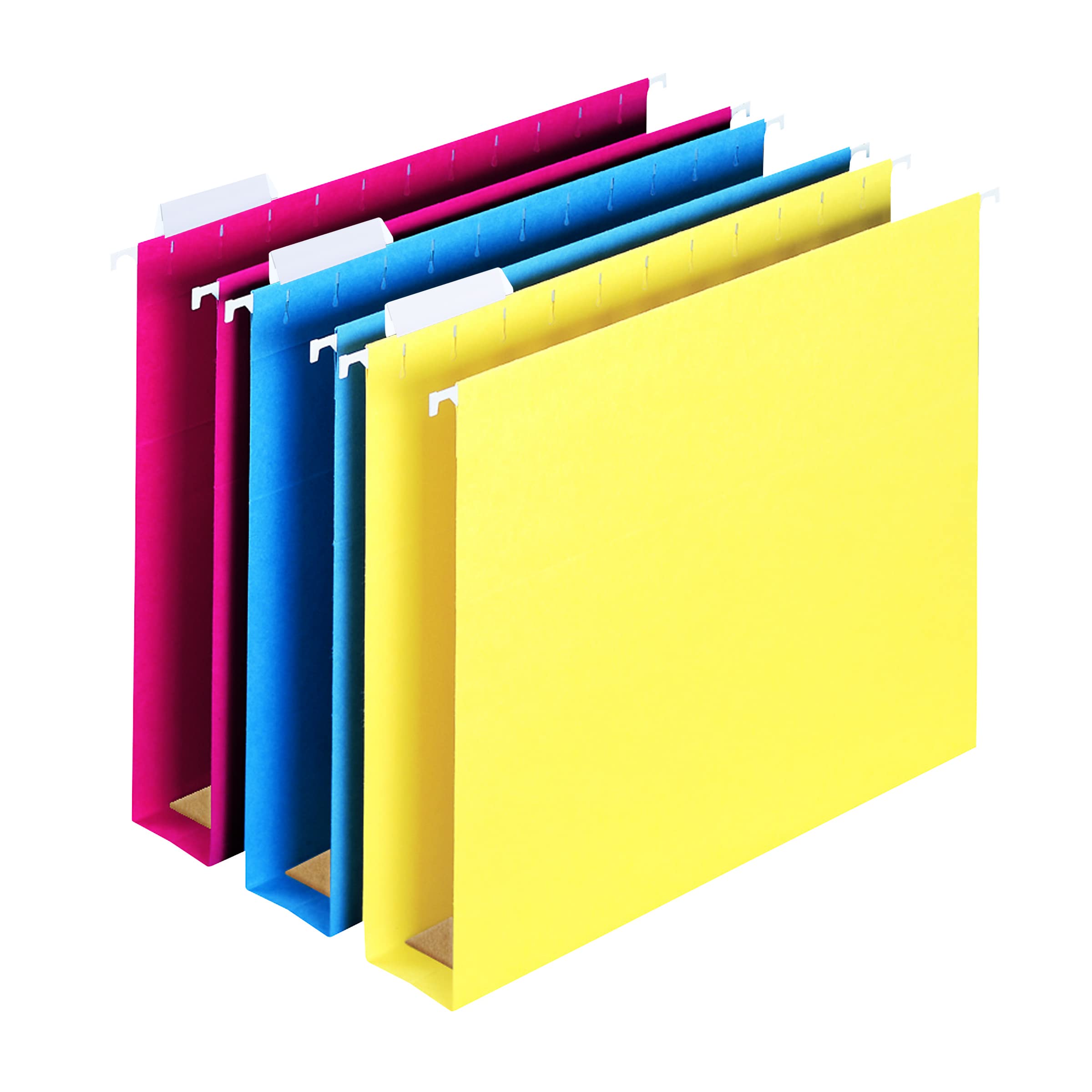 Smead Box Bottom Hanging File Folder with Tab, 2" Expansion, Letter Size, Assorted Colors, 25 per Box (64264)