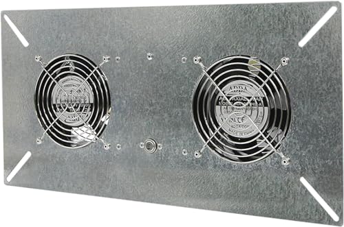 Tjernlund V2D UnderAire Crawlspace Ventilator Fan Moisture Mold Reducing,220 CFM,silver