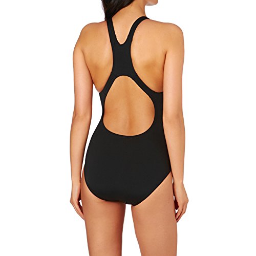 Speedo Women Essential Endurance+ Medalist Swimsuit, Black, 20 Uk (42 Eu)